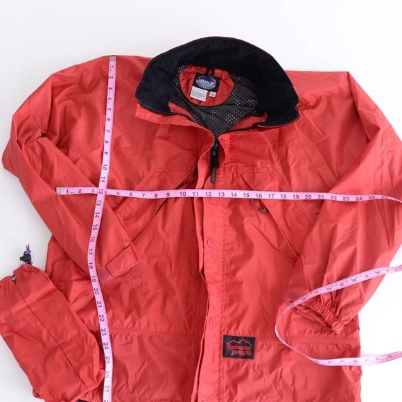 Rockwater Designs Vintage Windbreaker Red Long Sleeve  -Size Medium - Picture 4 of 15